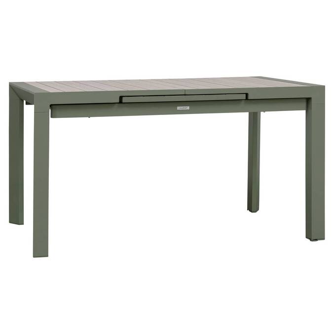 Table de jardin extensible rectangulaire EVASION Lin / Vert laurier