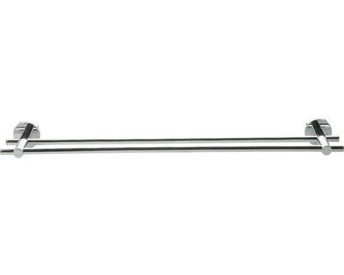 tesa dubbele handdoekhouder SMOOZ 64 cm chroom