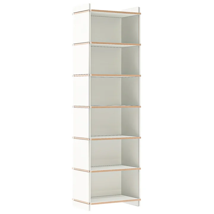 Tojo - mehrfach Regal, vierfach Anbaumodul, weiss