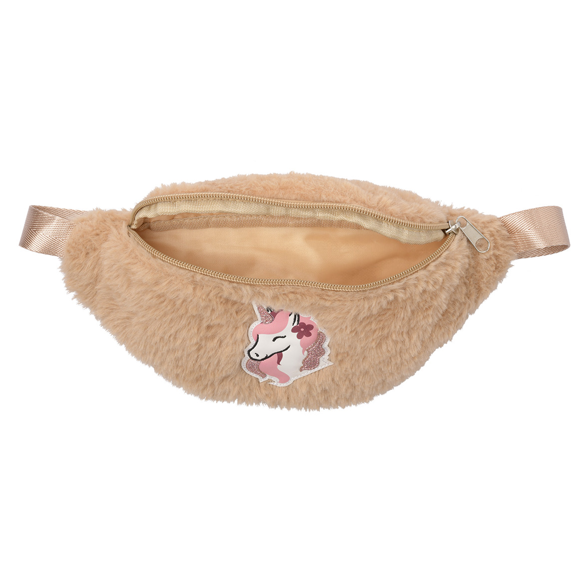 Topolino Mädchen Bauchtasche mit Einhorn-Applikation hellbraun
