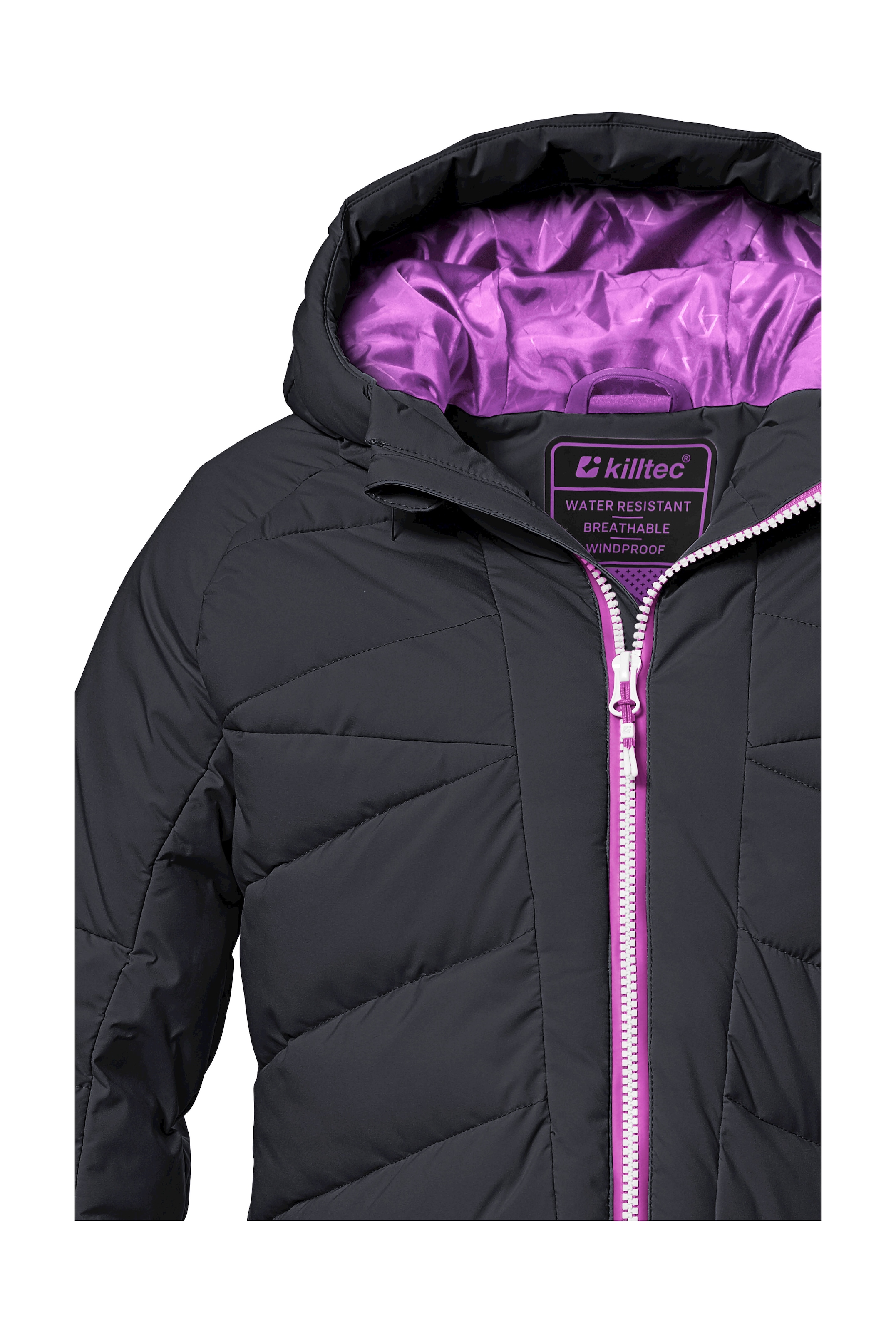 Killtec Skijacke »KSW 116 GRLS SKI QLTD JCKT« Wasserabweisende, winddichte Winterjacke mit Schneefang