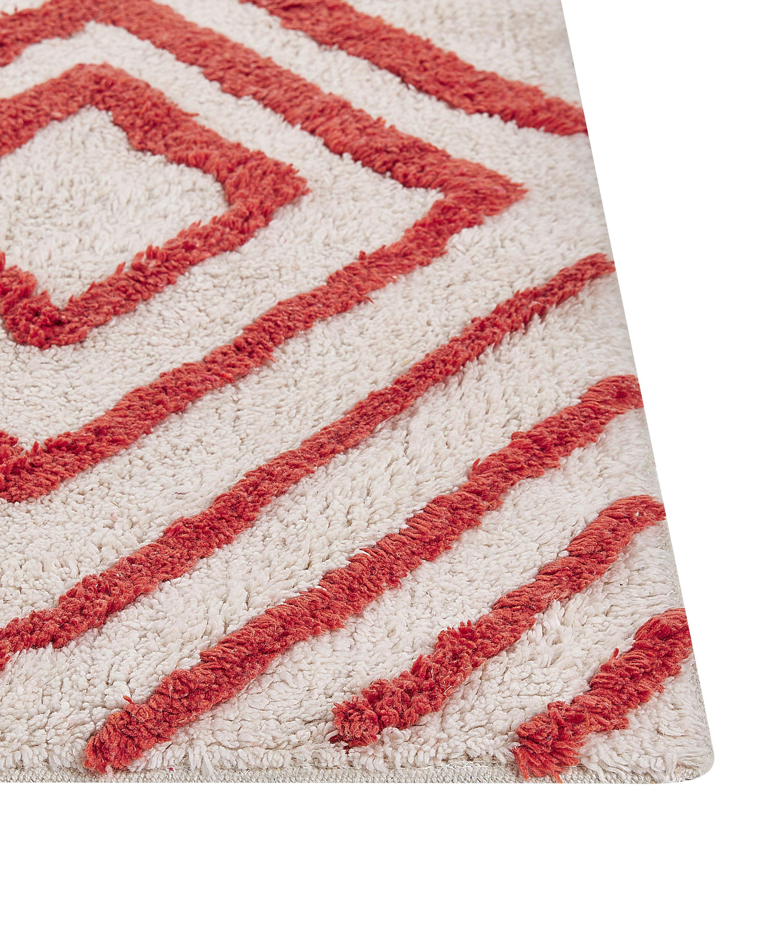 Vloerkleed HASKOY Rood 160 x 230 cm Katoen