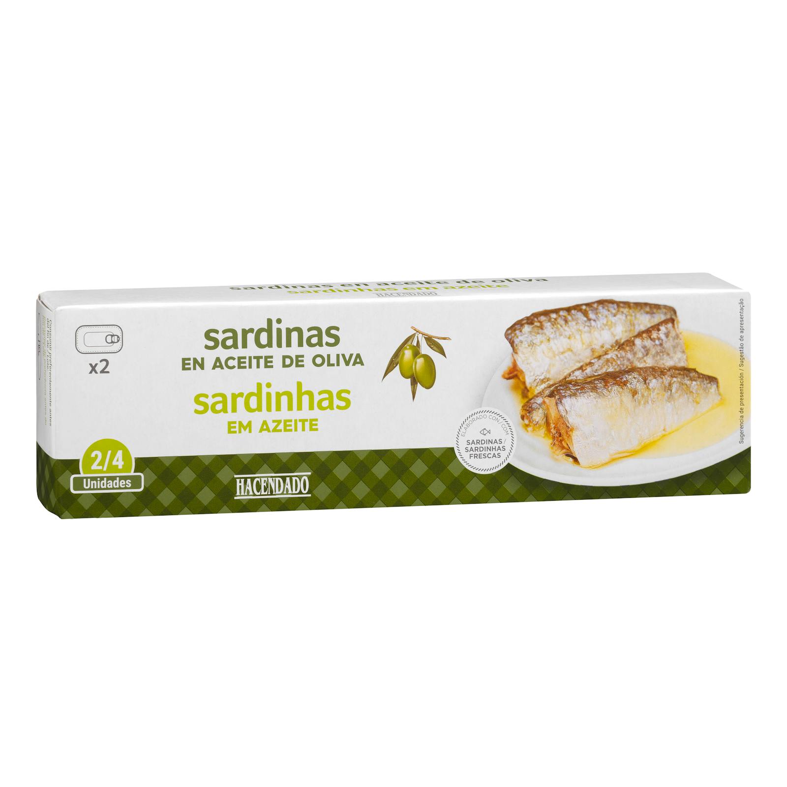 Sardines à l'huile d'olive Hacendado
