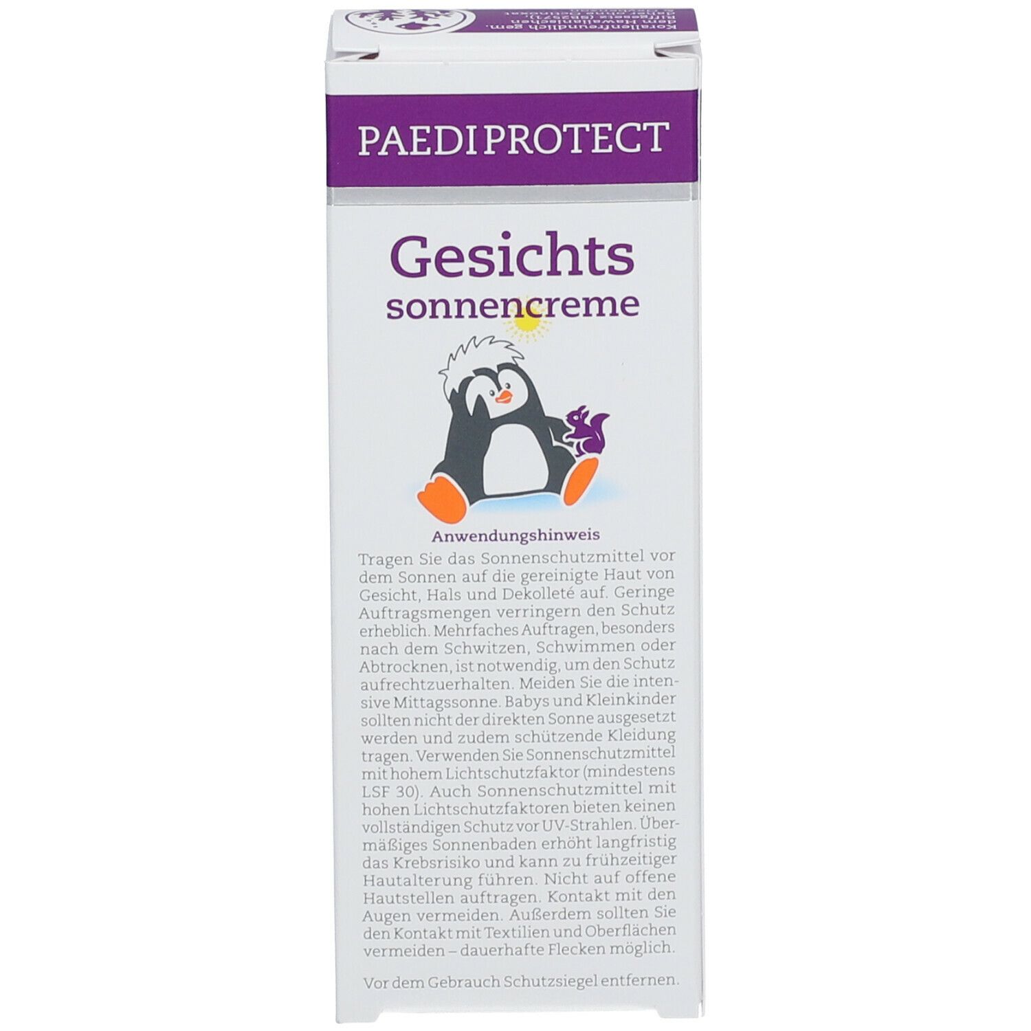 PAEDIPROTECT Gesichtssonnencreme