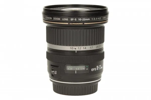 Canon EF-S - Vidvinkel zoom objektiv - 10 mm - 22 mm - f/3.5-4.5 USM - Canon EF/EF-S - for EOS 1000, 40, 450, 50, 500, 7D, Kiss F, Kiss X2, Kiss X3, Rebel T1i, Rebel XS, Rebel XSi