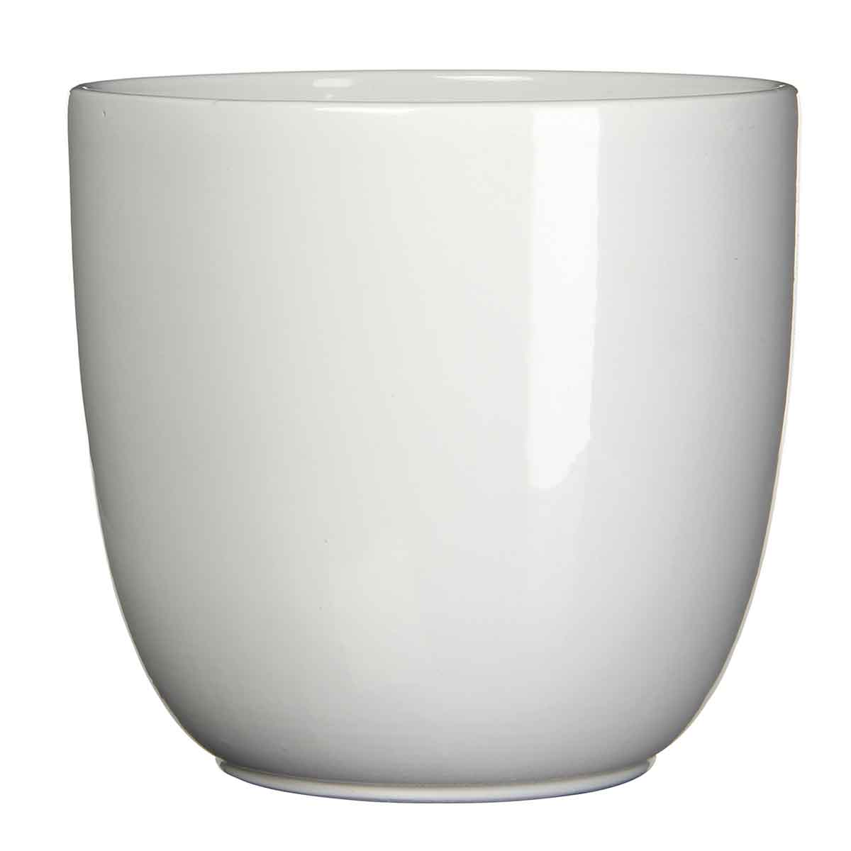 Mica decorations pot de fleur tusca - 39x39x34.5 cm - céramique - blanc