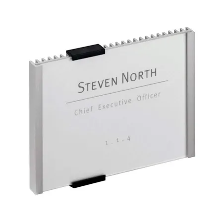 Durable 480123 Türschild Info Sign, 149 x 105,5 mm, metallic silber