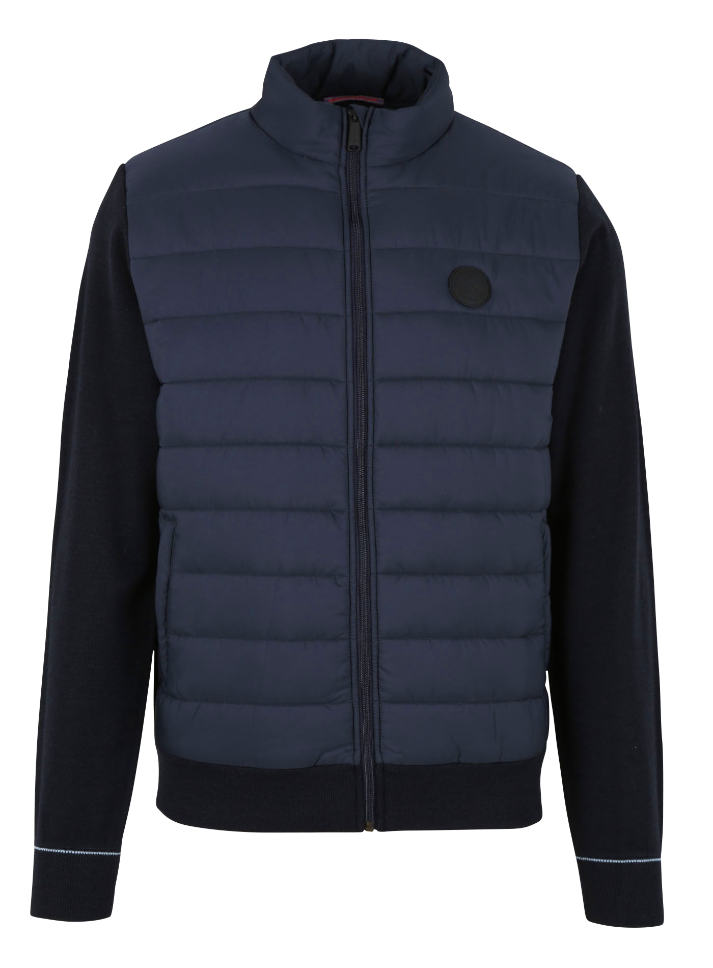 Veste matelassée à col montant | Bleu