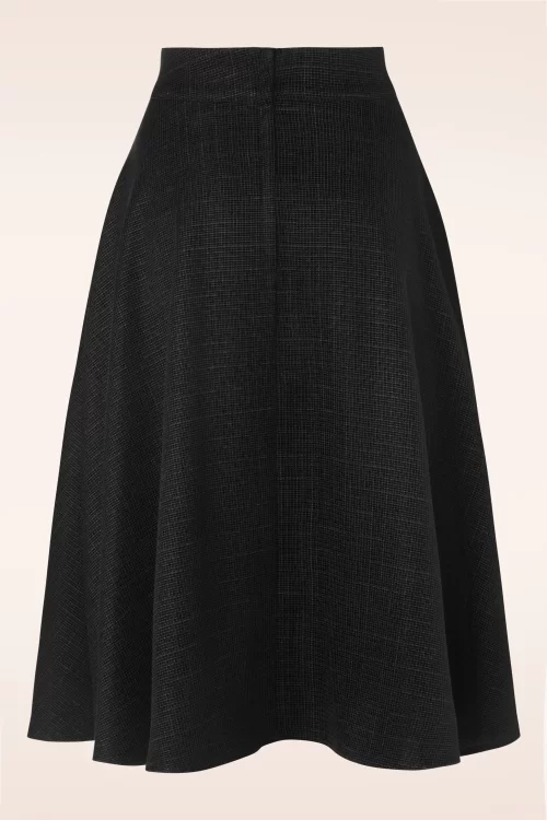 Banned Retro Hope Shimmer swing rok in zwart