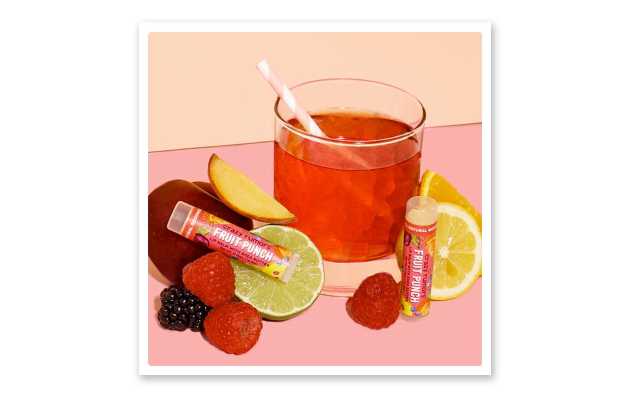 Lippenbalsam Fruit Punch 4.4 mlNatürliche und vegane Lippenpflege mit Fruchtpunsch-Duft