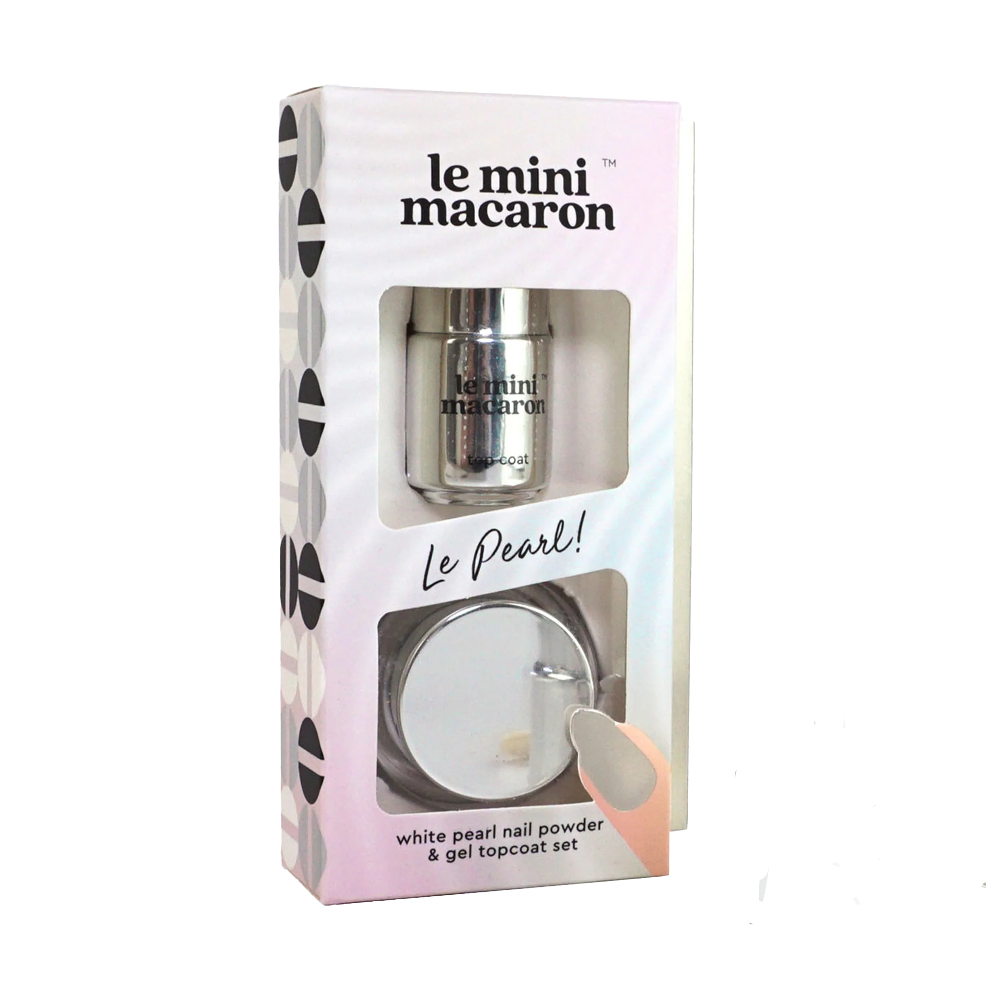 Le Mini Macaron  Chrome Powder sæt - Le Pearl