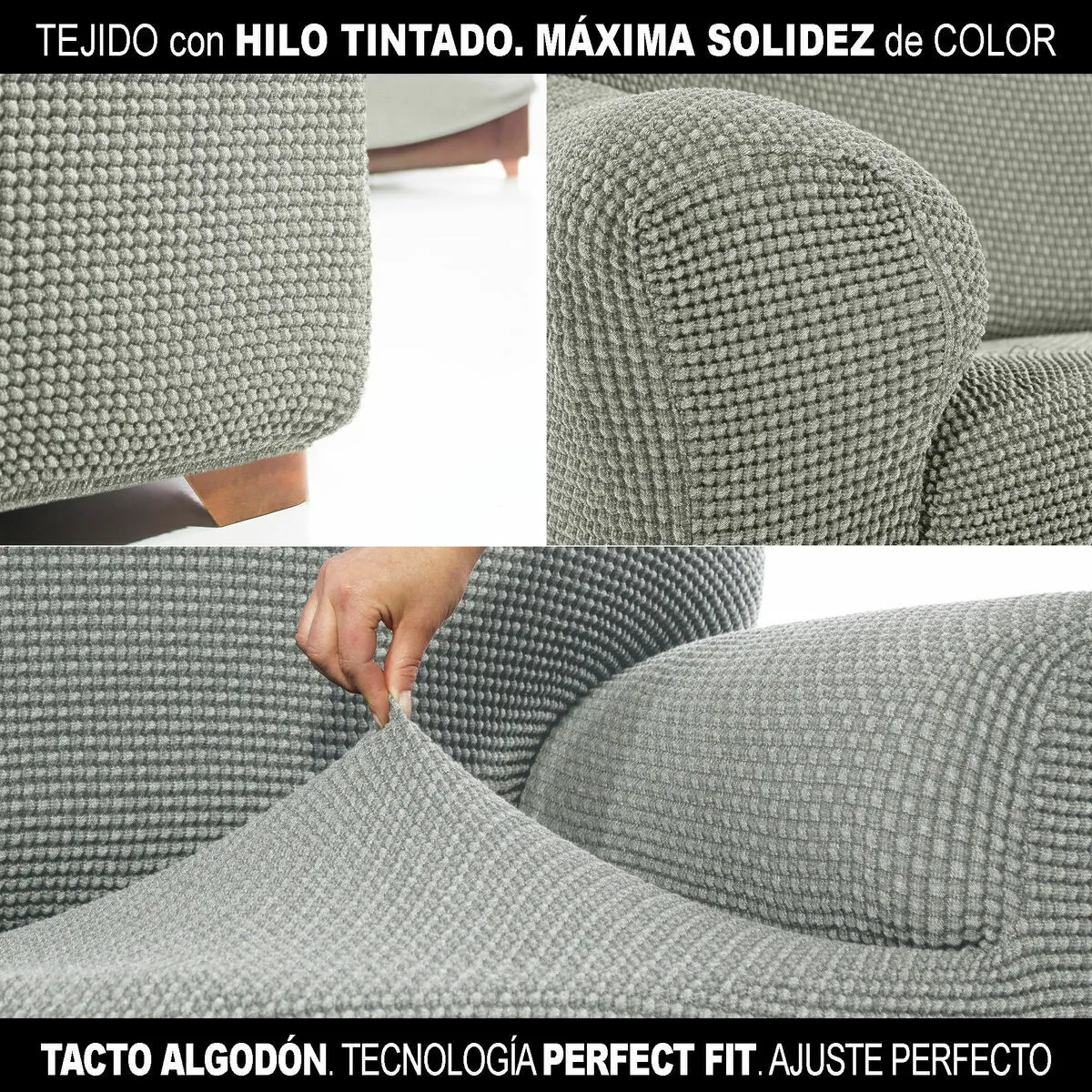 Sofaskins Housse de canapé NIAGARA - Gris clair · Reconditionné
