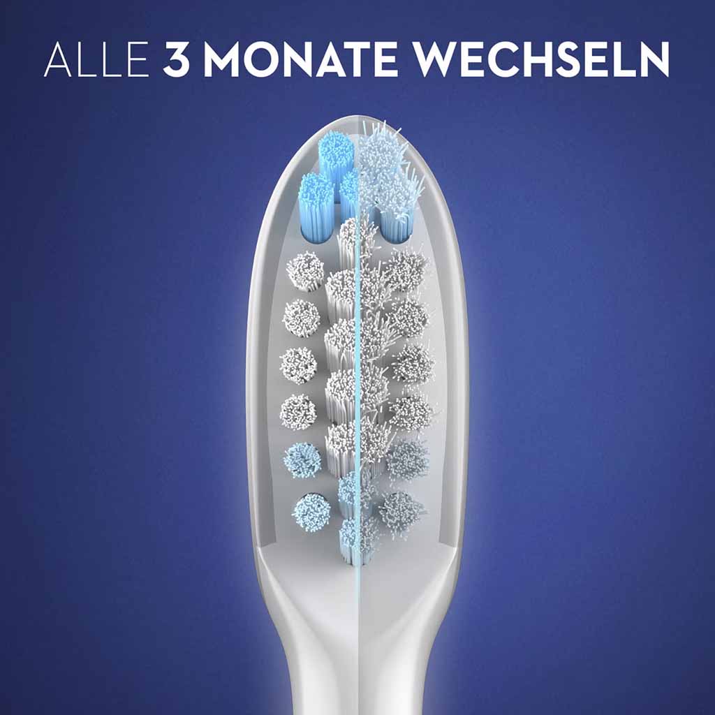 Oral-B Pulsonic Clean Aufsteckbürsten, weiß, 4 Stück Vorteilspack