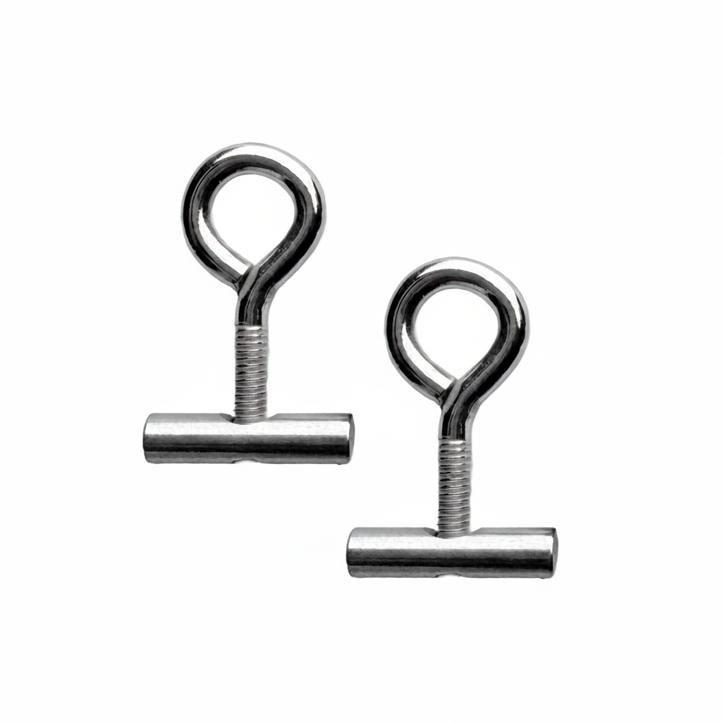 040parts 6 mm railstopper met schroefoog - Set van 2