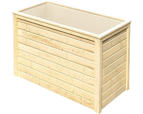 Verhoogd bed klassiek Karibu 1 133 x 69 x 82 cm naturel
