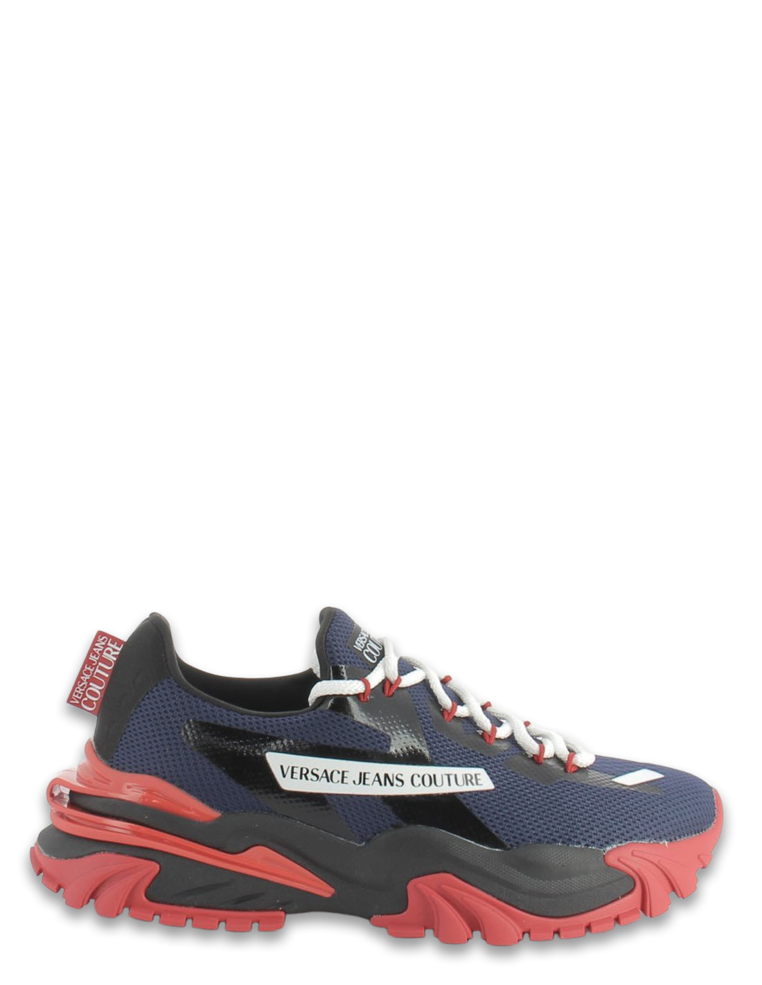 versace Baskets de ville homme new trail trek noir/rouge