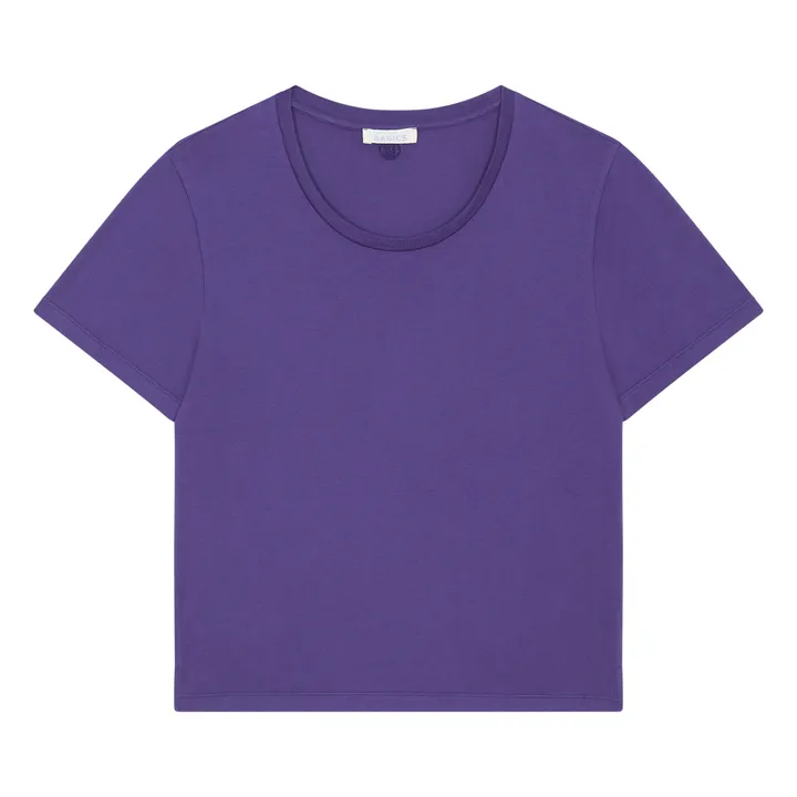 SMALLABLE BASICS T-Shirt Femme Manches Courtes Coton Bio | Bleu indigo