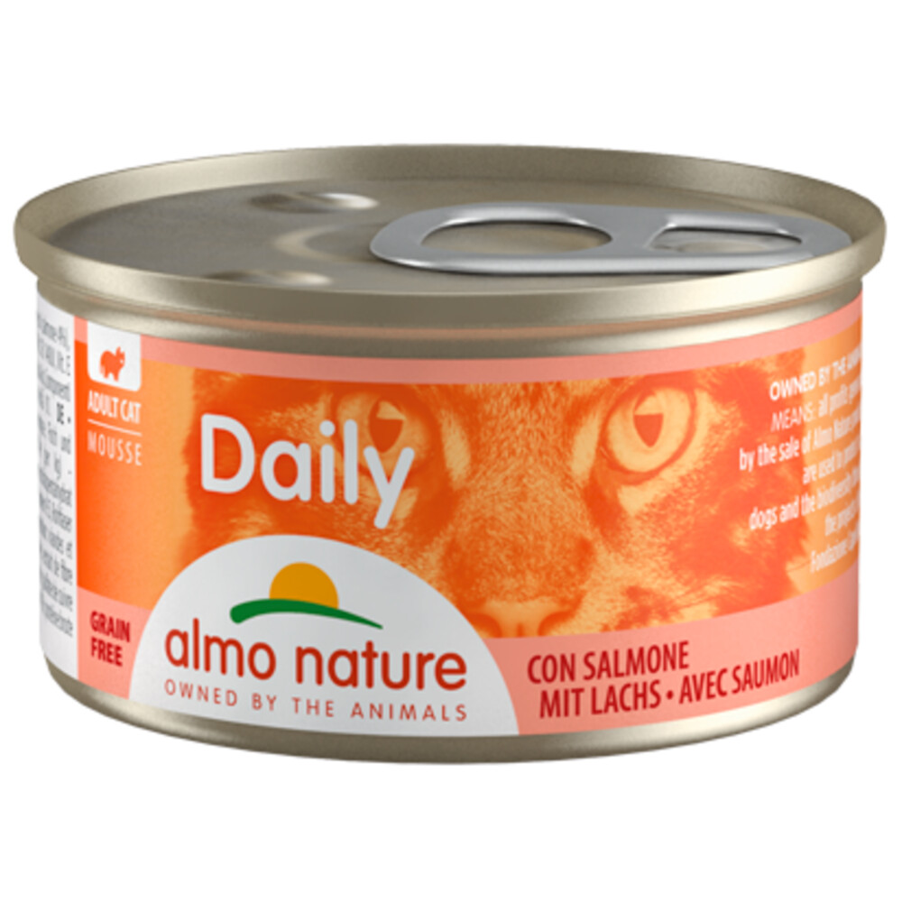 Almo Nature Daily Menu Mousse Kattenvoer Nat Zalm85 gr