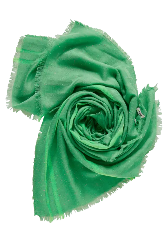 Schal mit Fransen - celery green