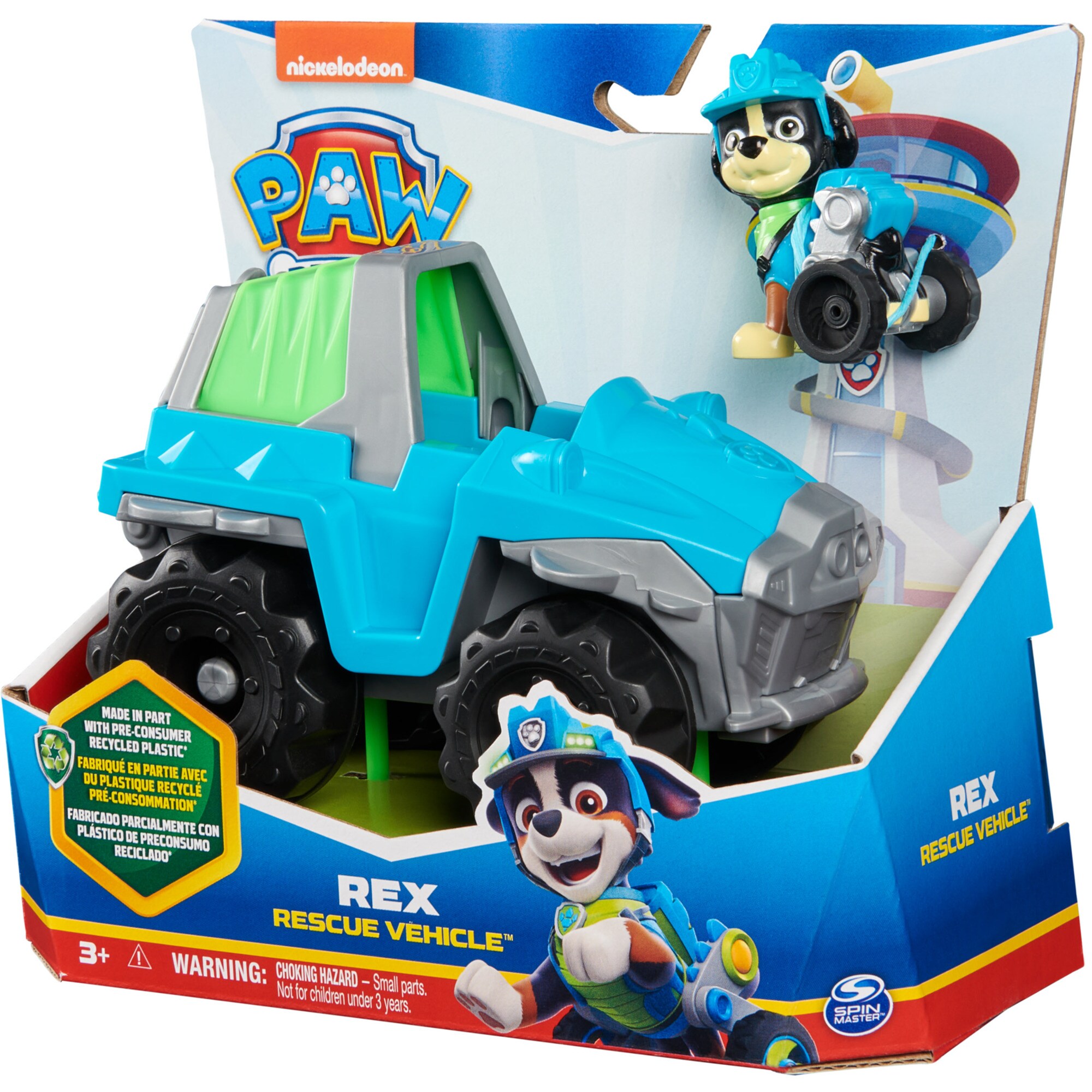 Spin Master Spielfahrzeug Paw Patrol - Dinosaurier-Rettungsfahrzeug mit Rex-Figur