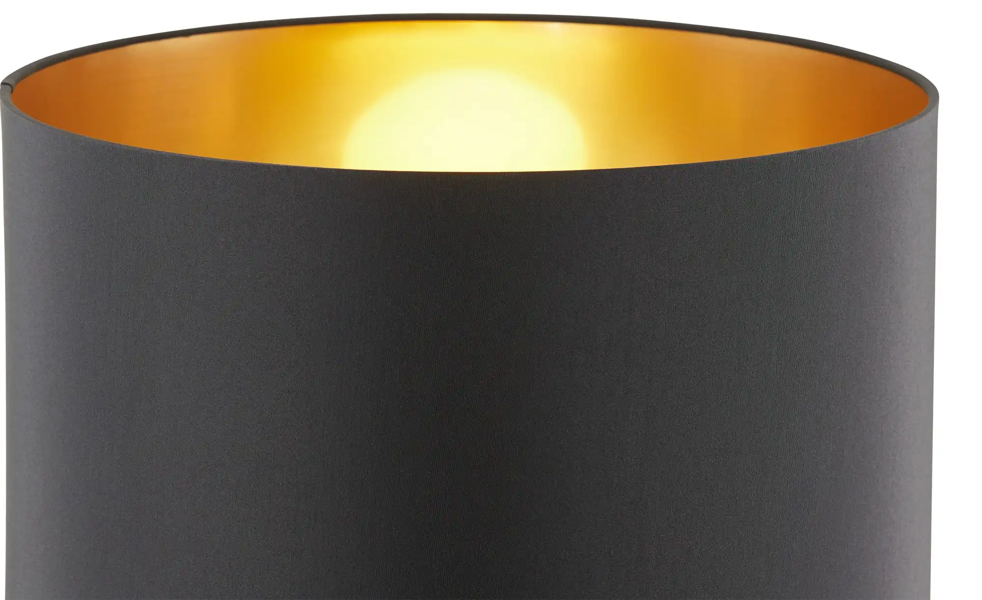 KHG Stehleuchte, 1-flammig, schwarz/goldfarben