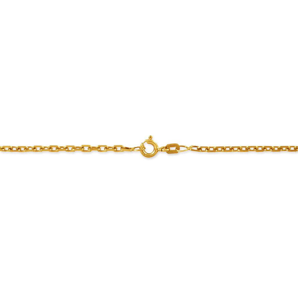 Chaîne Igoa Maille Forçat Diamantee Or Jaune