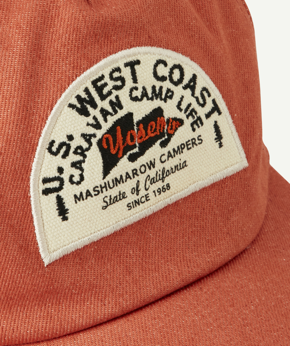 CASQUETTE GARÇON ORANGE AVEC PATCH BRODÉ