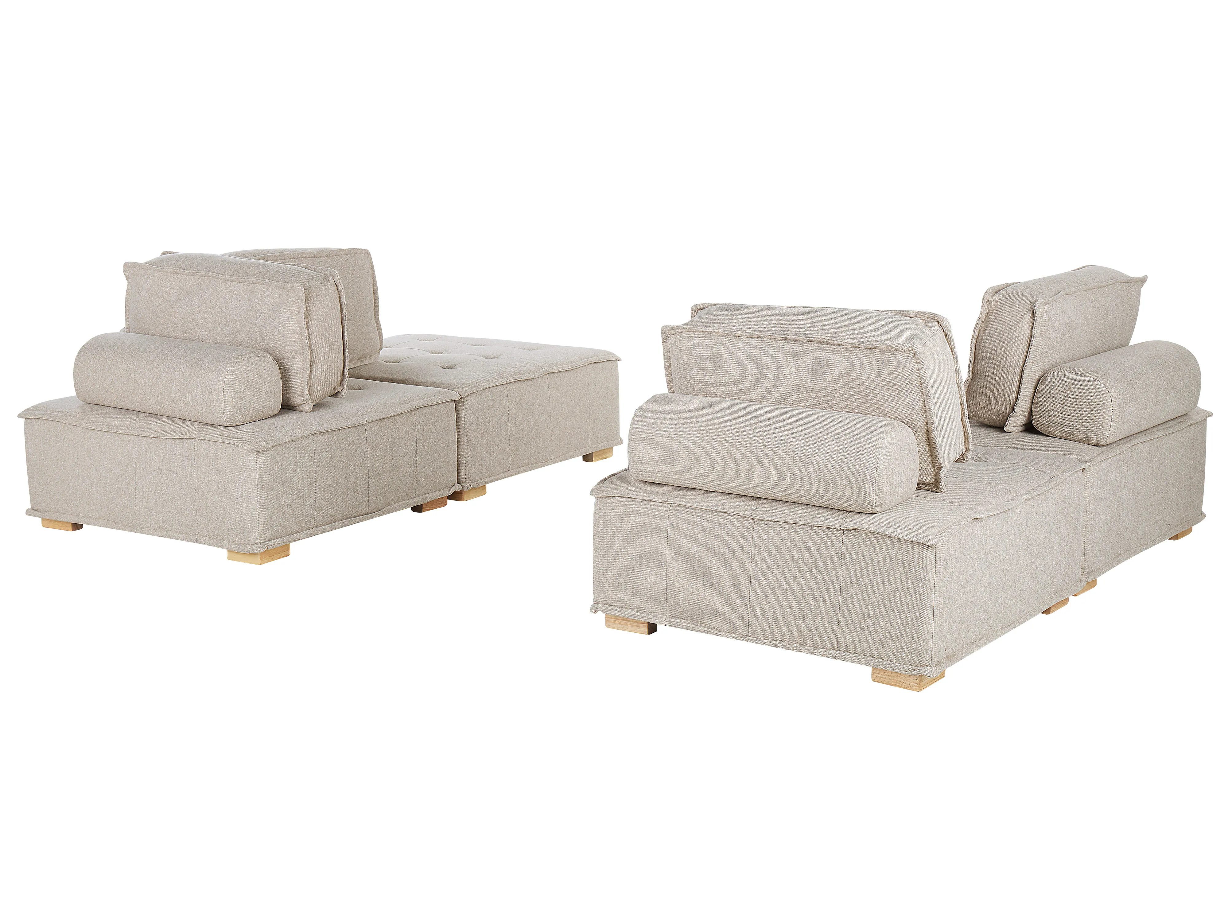 Modulaire bankenset 4-zits TIBRO Stof Lichtbeige