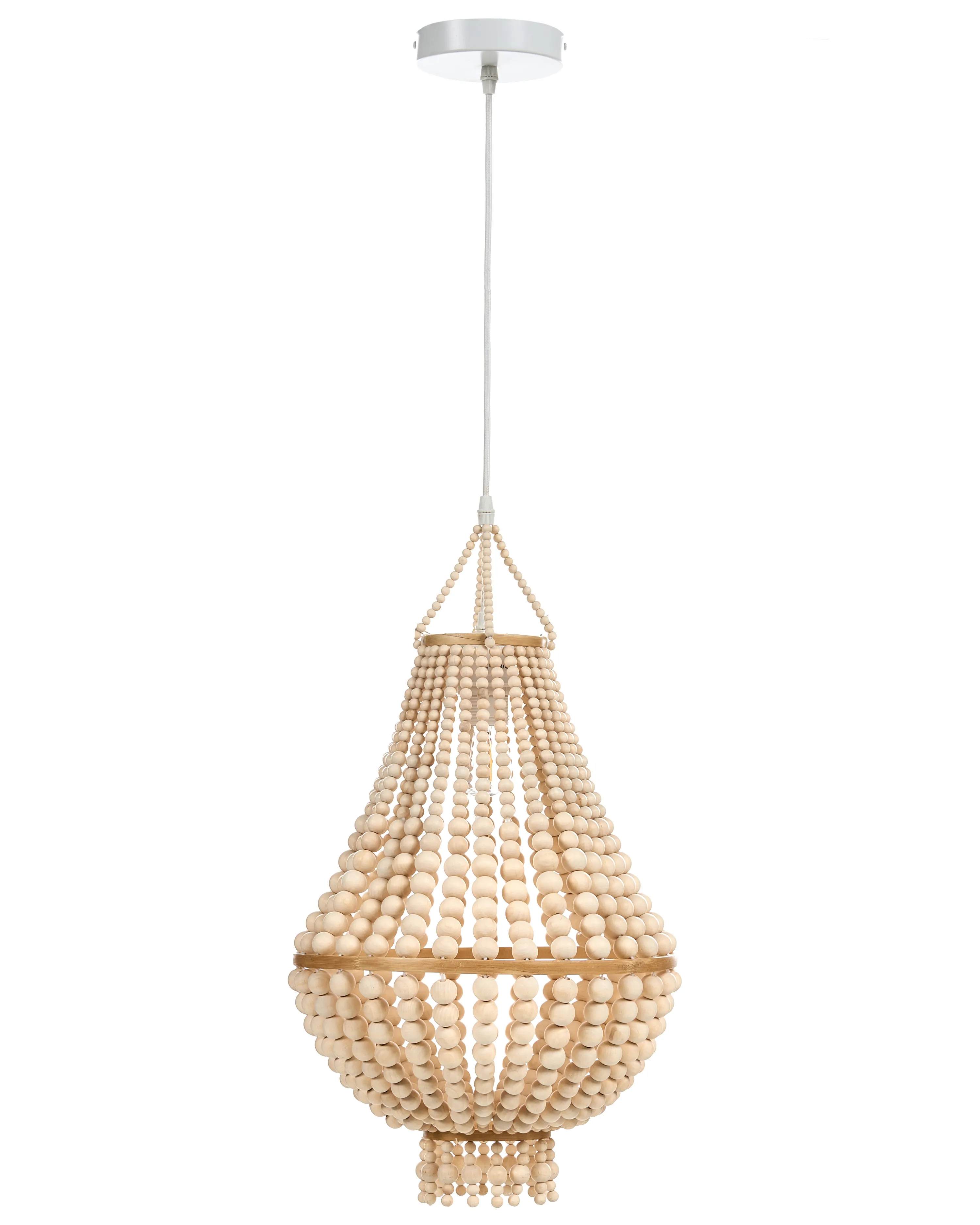 Kroonluchter KUMBUKKAN Hout Lichtbruin