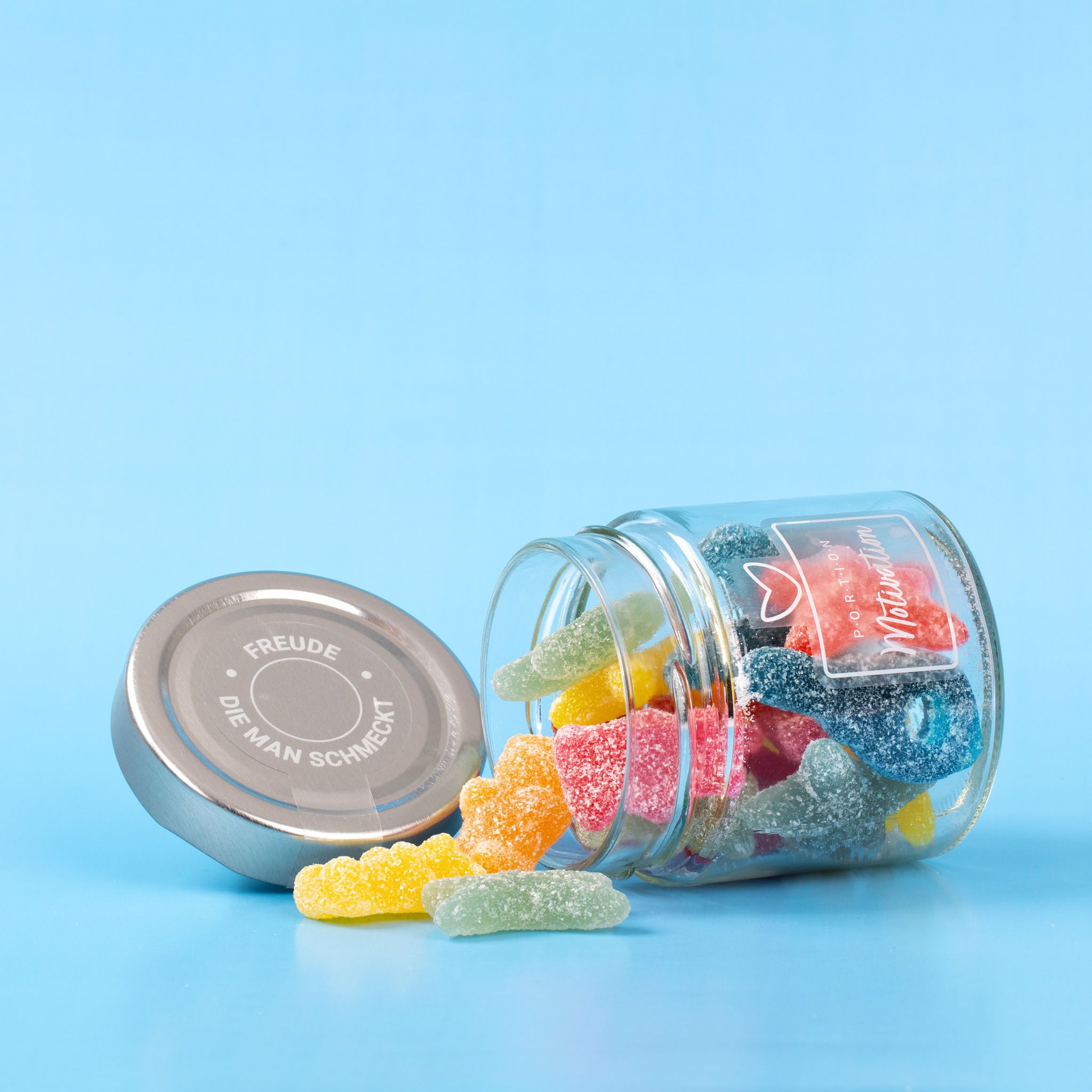 naschlabor 8 Gläser Fruchtgummi Portion Motivation Groß-Verpackung