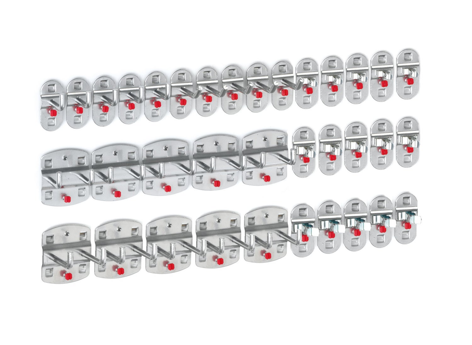 Kappes® RasterPlan gereedschapshouders assortiment, 35-delig, aluminiumkleur