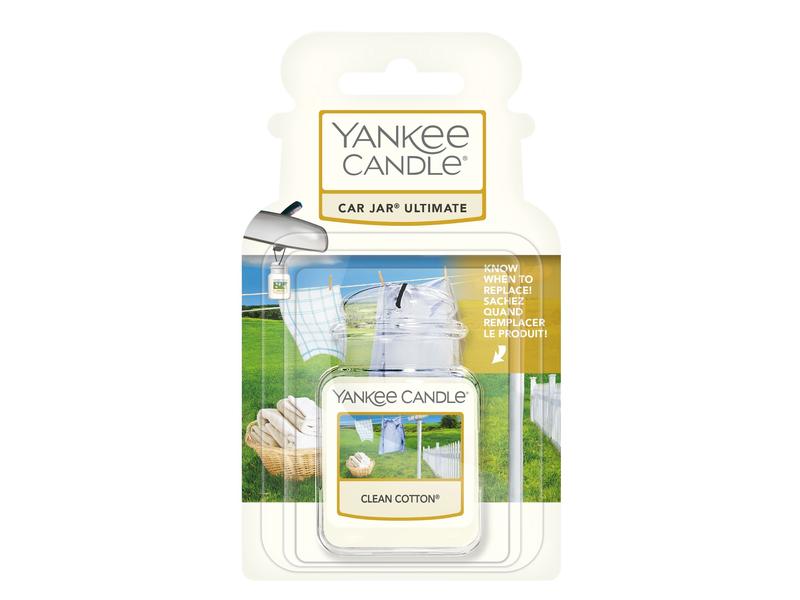 Yankee Candle Auto-Lufterfrischer Car Jar Ultimate Clean Co Duftbaum saubere Baumwolle