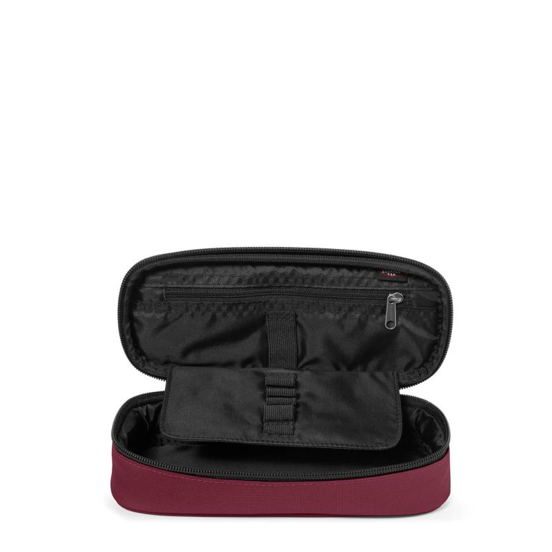 Trousse scolaire Oval Single 22 cm Bushy Burgundy