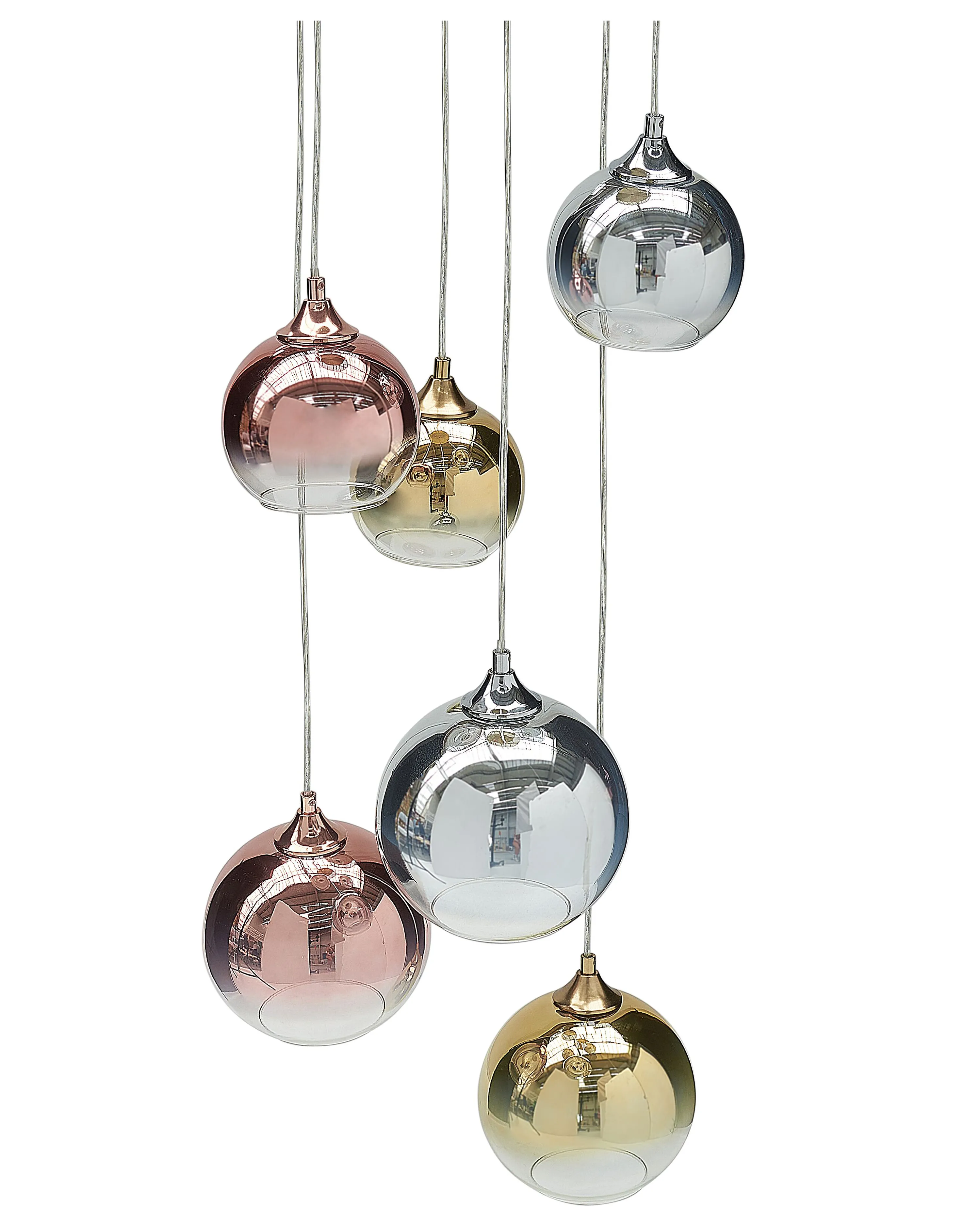 Hanglamp TOOMA Glas Messing
