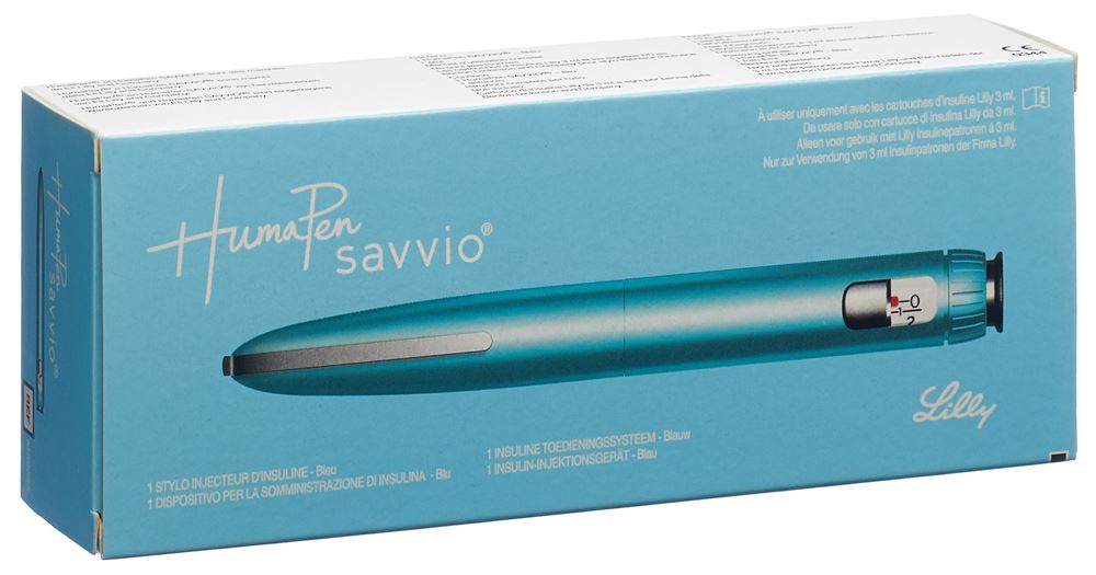 HUMAPEN Savvio Pen für Insulin-Injektionen<br>1 Stück, blau