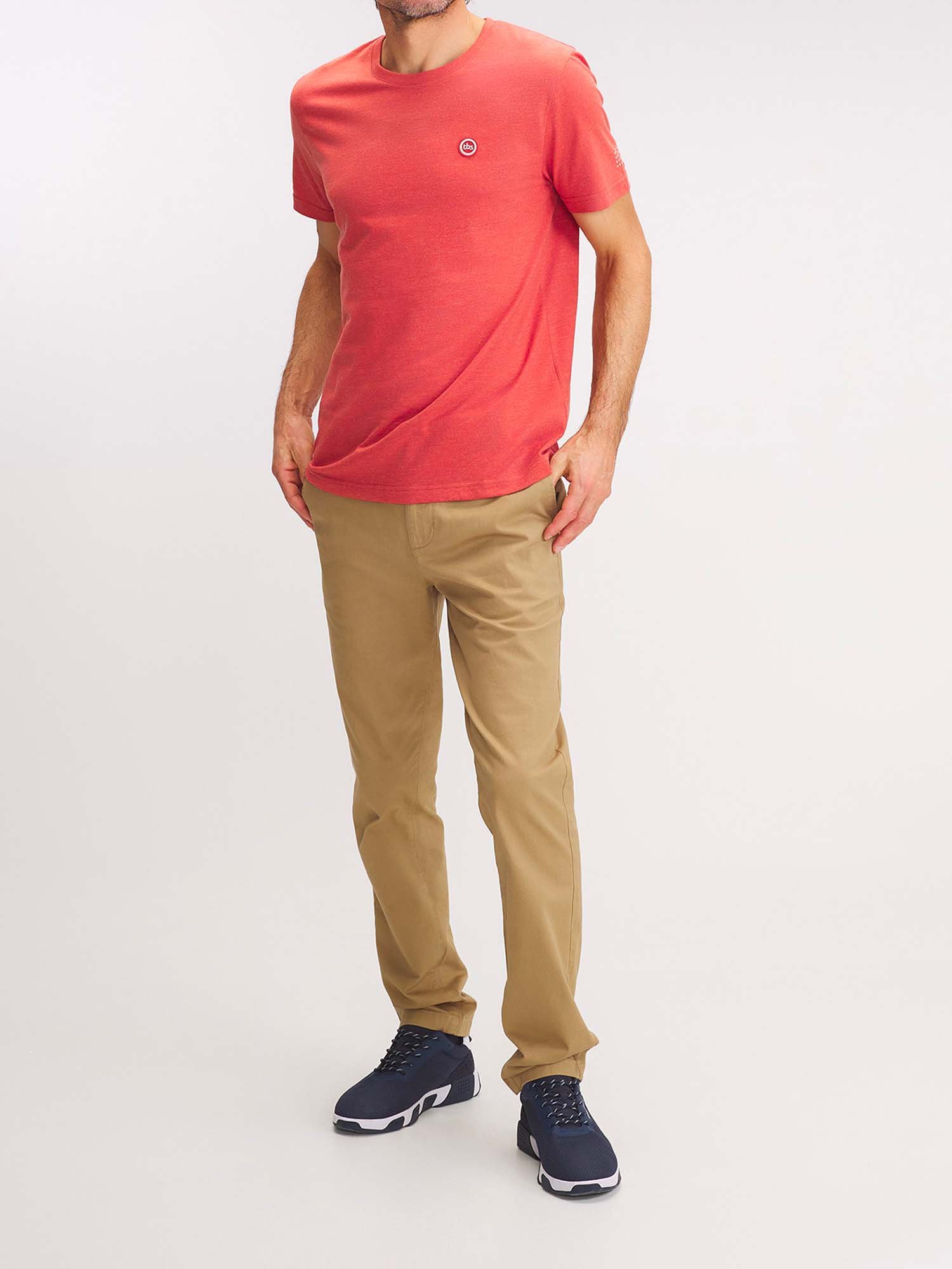 Tee Shirt Homme Manches Courtes Rouge