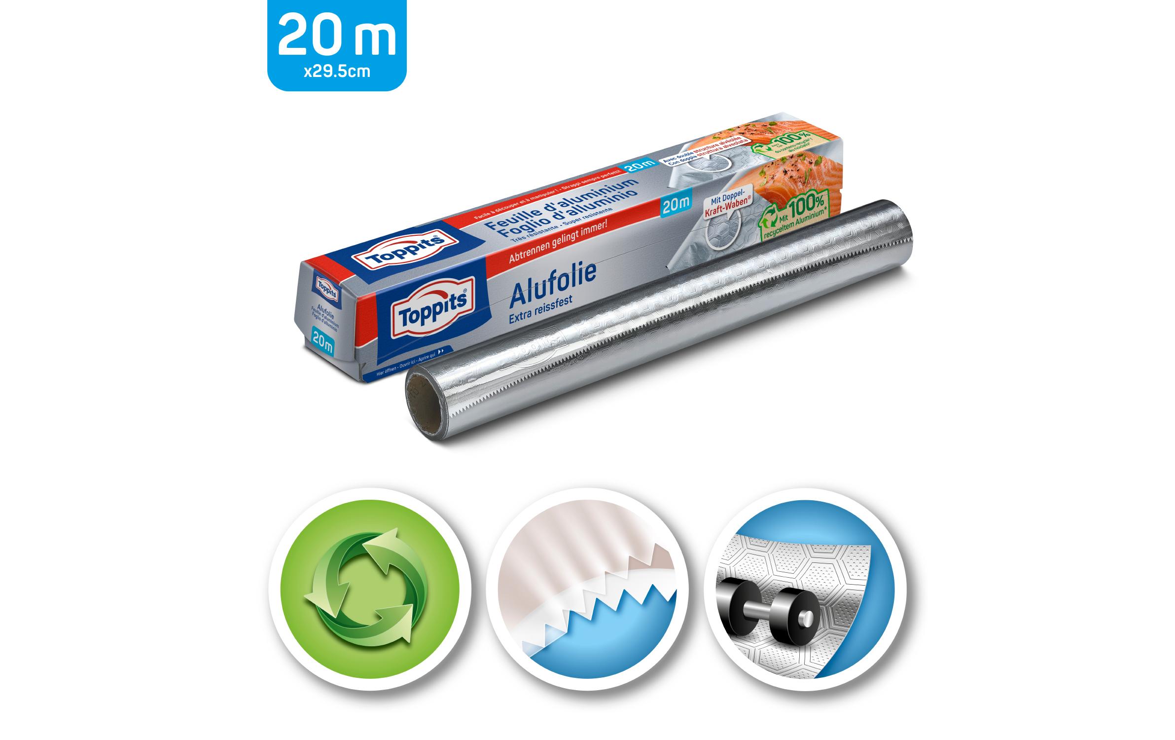 Alufolie 29 cm x 20 mAlufolie im Spenderkarton