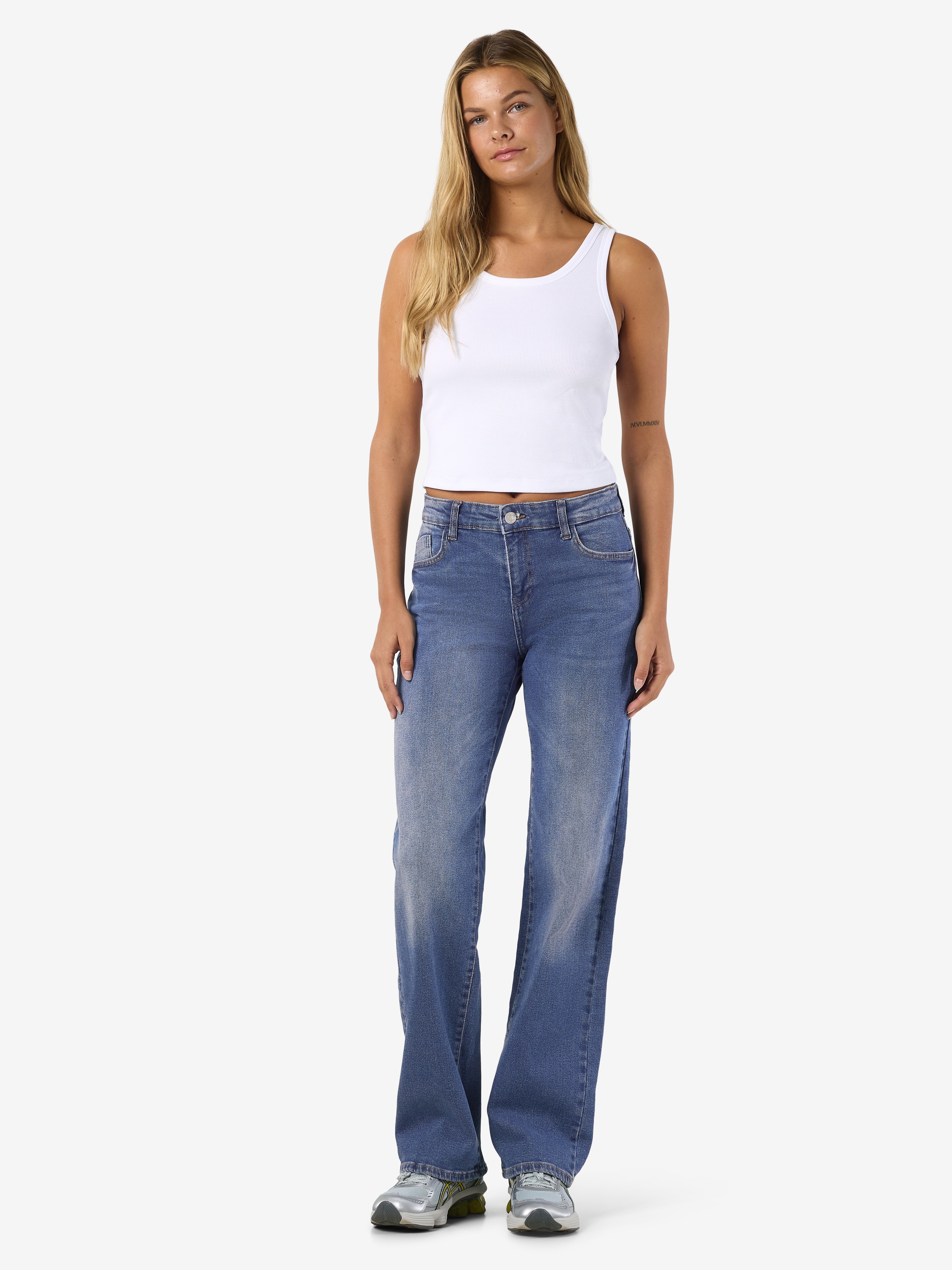 Noisy may Weite Jeans »NMYOLANDA NW WIDE JEANS AZ308MB FWD NOOS«, extra lang