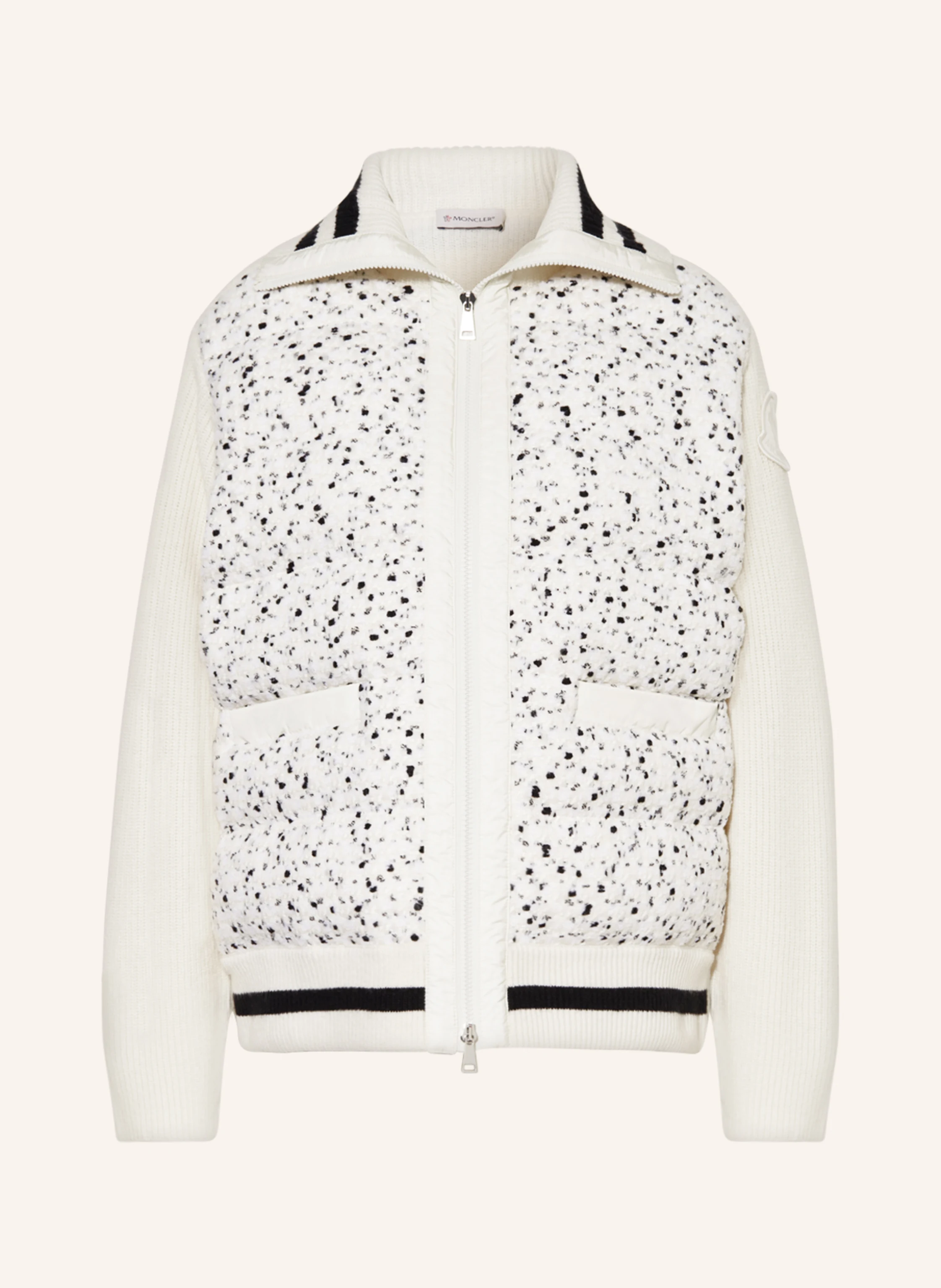MONCLER Strickjacke im Materialmix