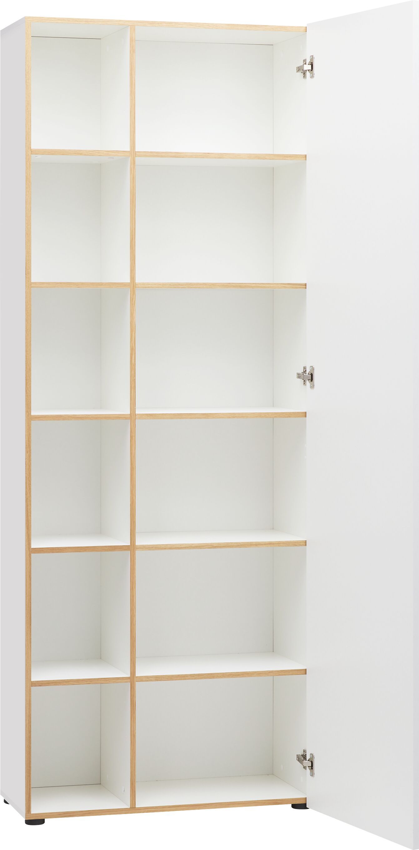 OSLO Regal - Weiss / B: 80.0 cm x T: 33.5 cm x H: 211.5 cm