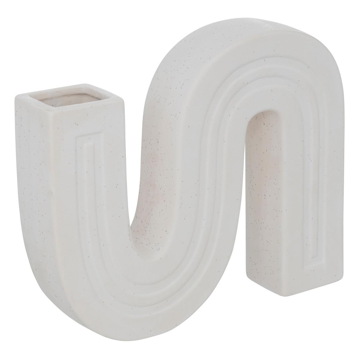 SOLIFLORE CERAMIQUE OLME BLANC H.20CM