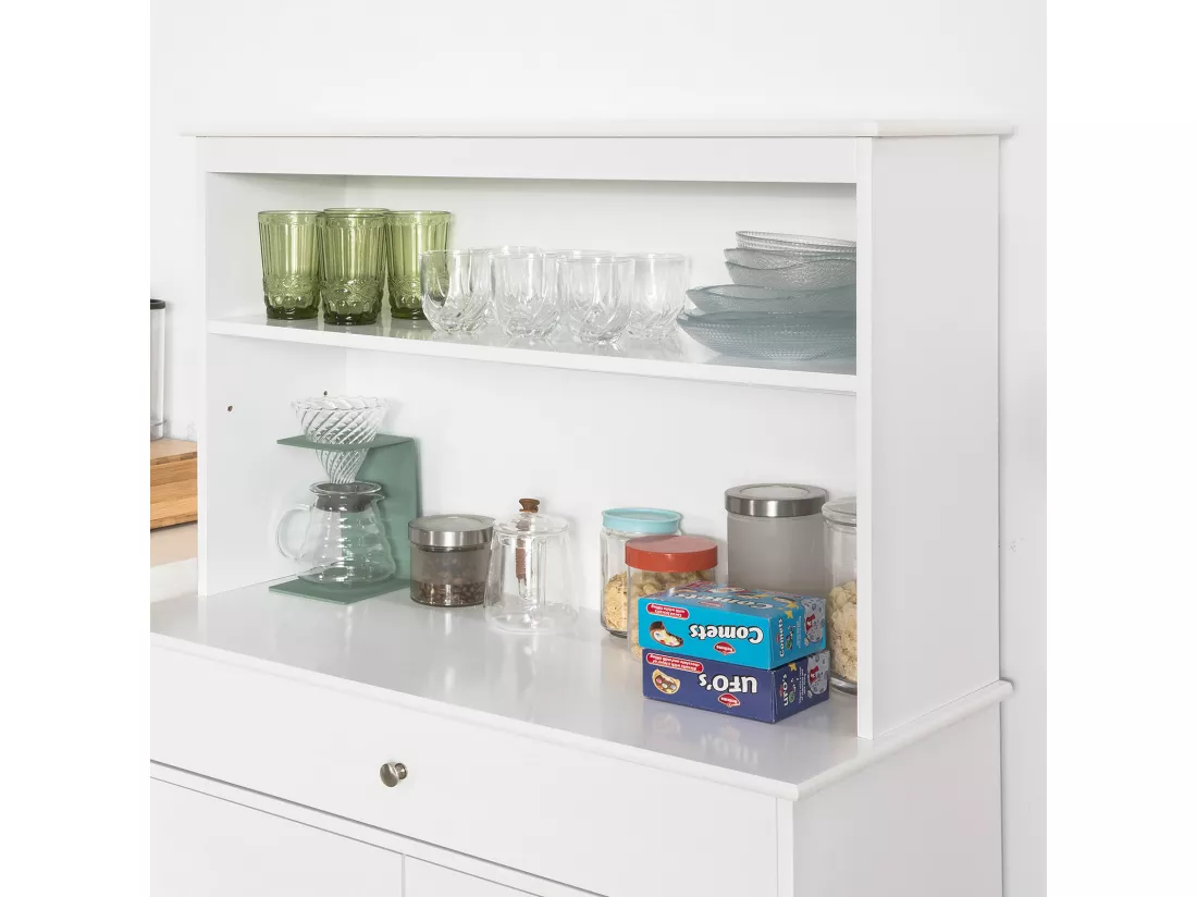 Desserte Cuisine Commode Meuble de Rangement Cuisine Buffet, FSB26-W
