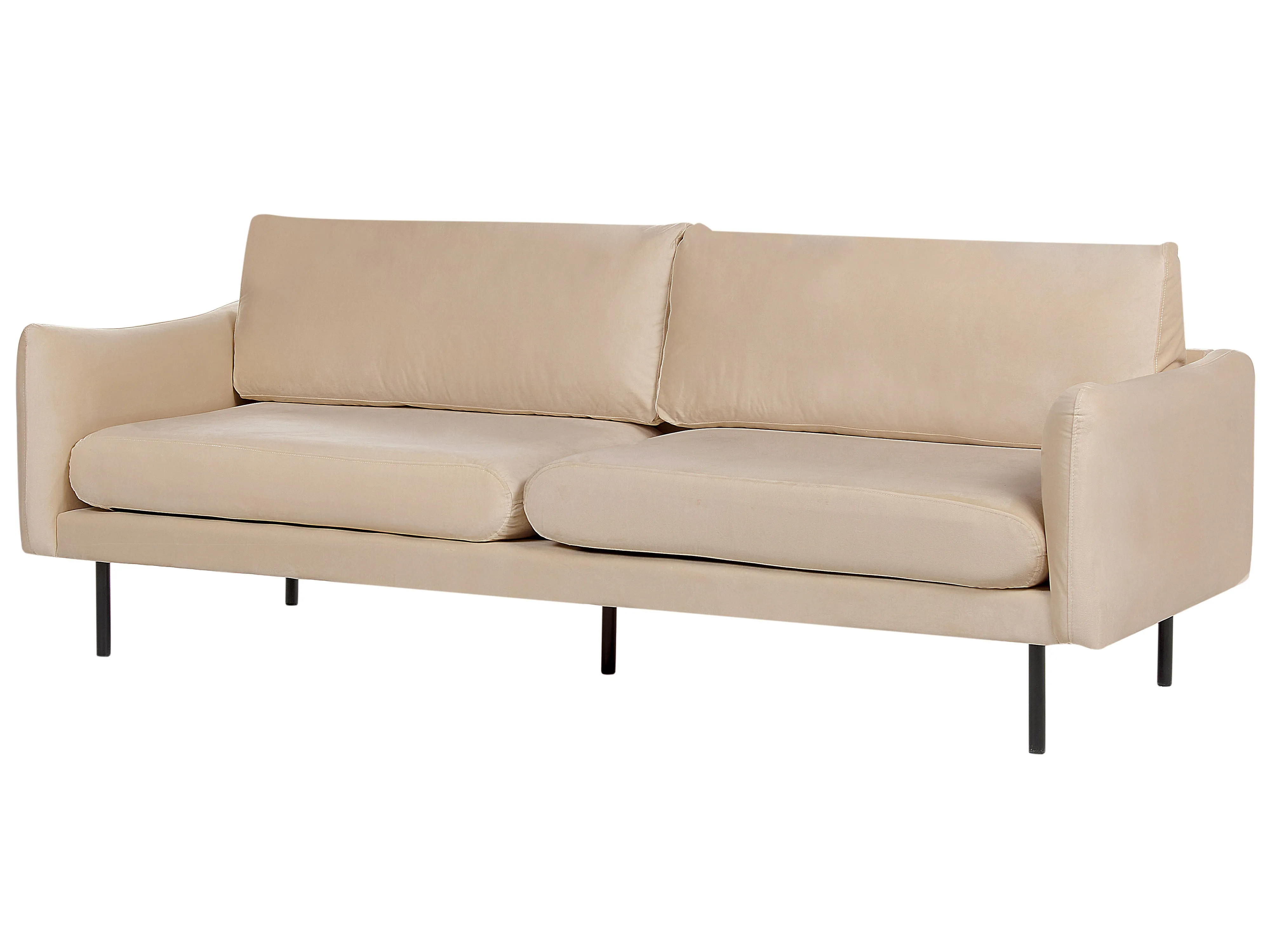 Bank 3-zits VINTERBRO Fluweel Beige