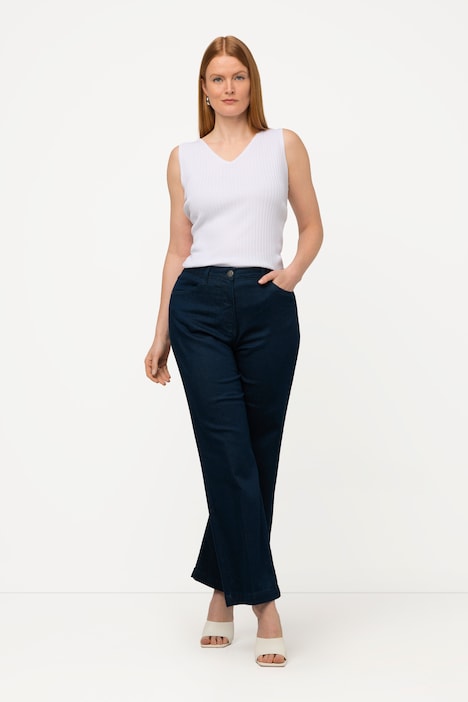 Jeans, weites, gerades Bein, Stretchkomfort