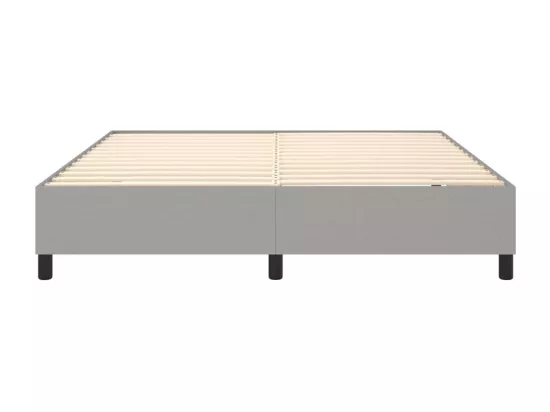 Sommier à lattes de lit Gris clair 160x200 cm Tissu