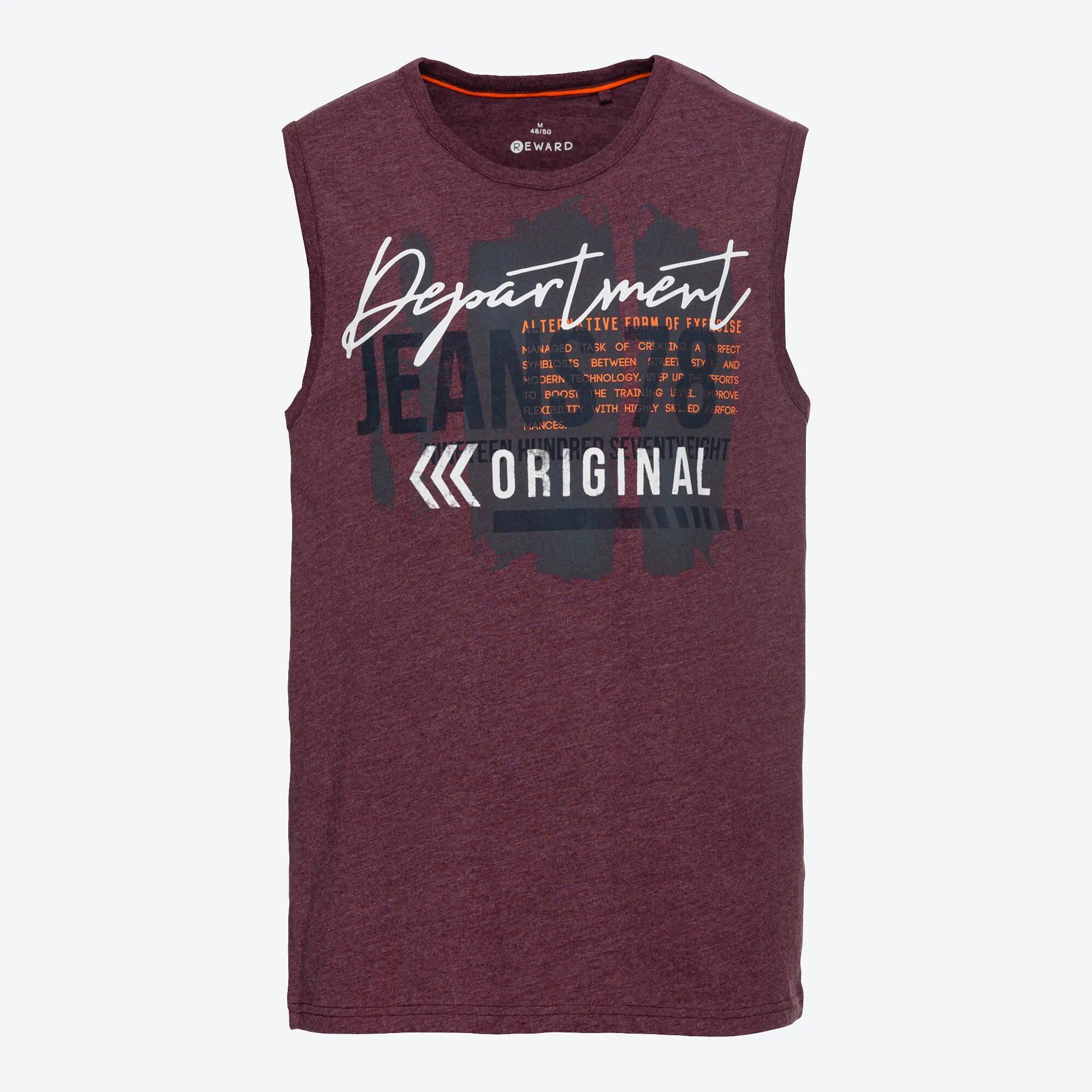 Herren-Muskelshirt mit Frontaufdruck