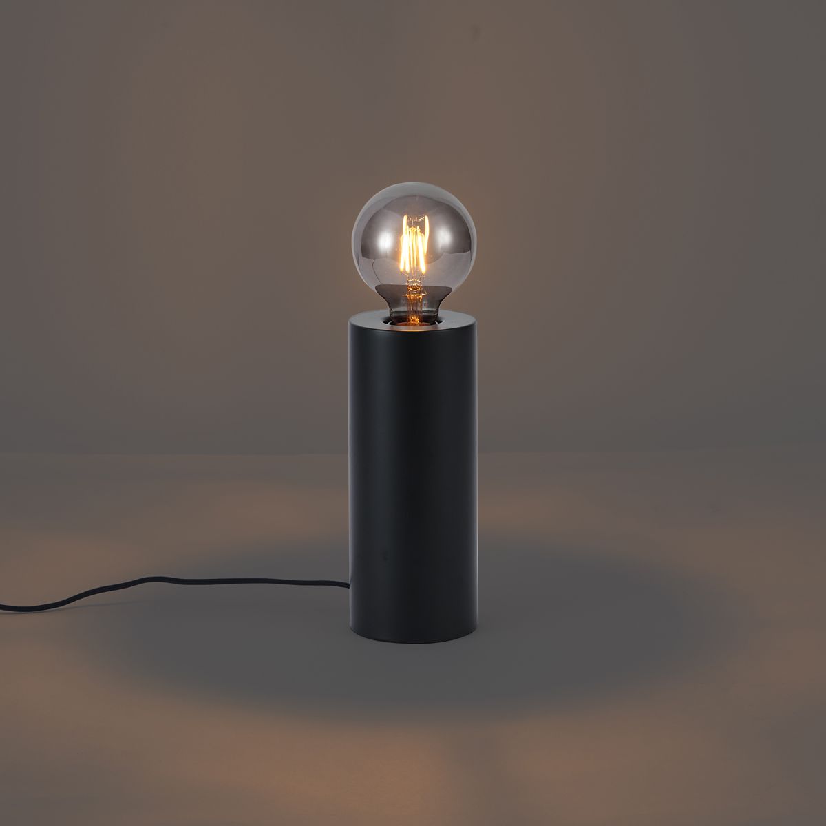 Moderne tafellamp zwart 24cm - Cylinder