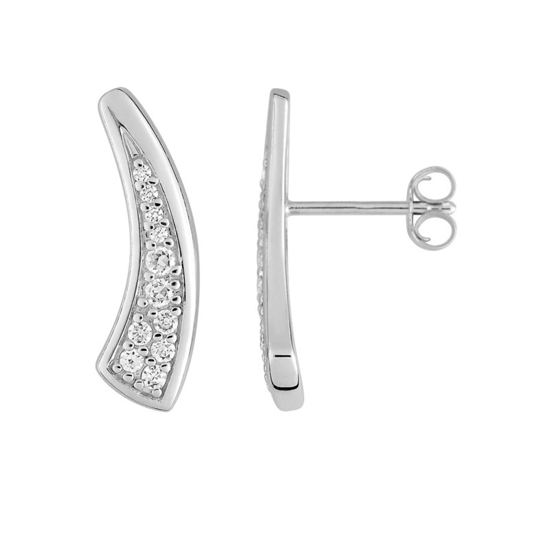 Boucles d'oreilles Femme - Oxyde de zirconium - Argent 925
