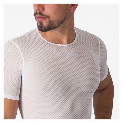 Maillot de Corps Manches Courtes Castelli Pro Mesh 2.0 Blanc