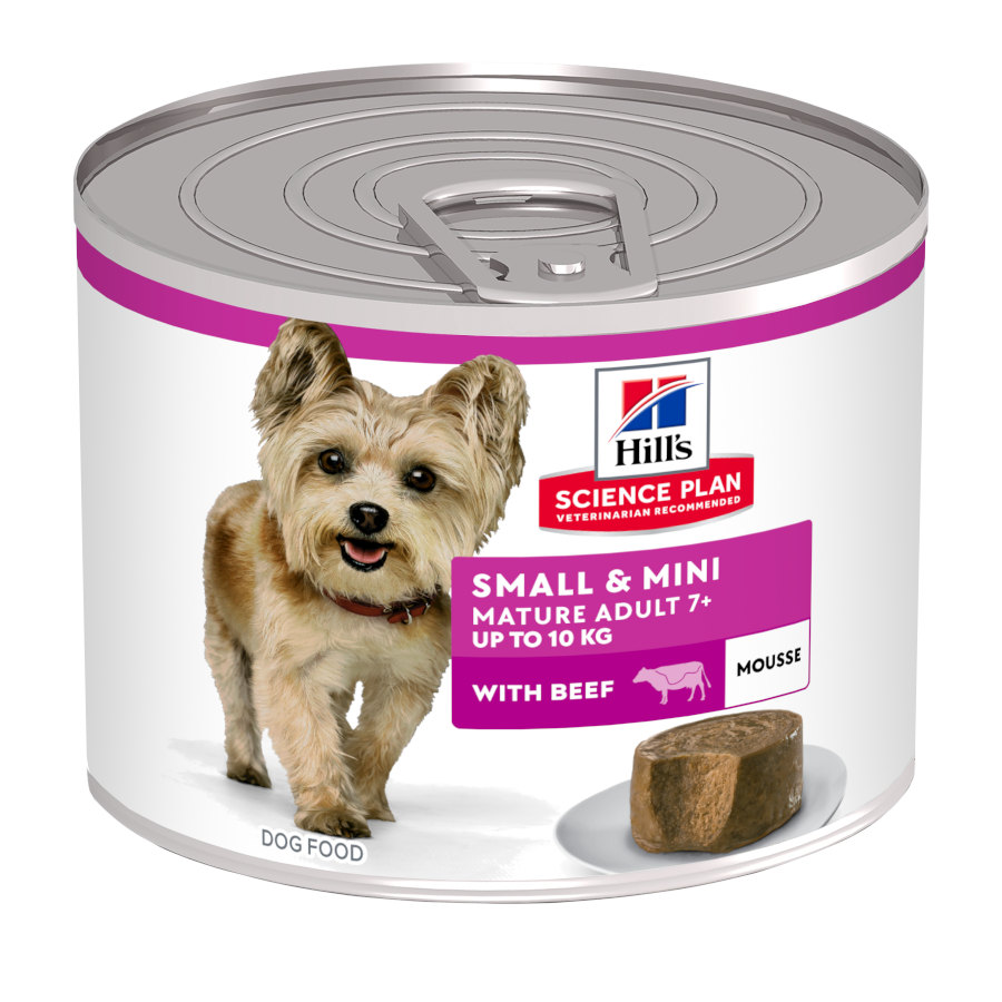 Lata de Mousse de Carne Hill's Science Plan para Cães Adultos de Pequeno e Pequeno Porte